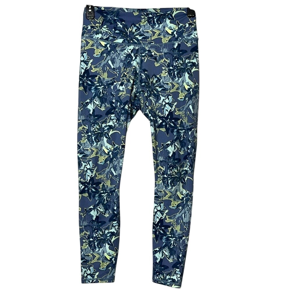 Fabletics Womens HIgh Rise‎ Leggings Full Length Size 6 Floral